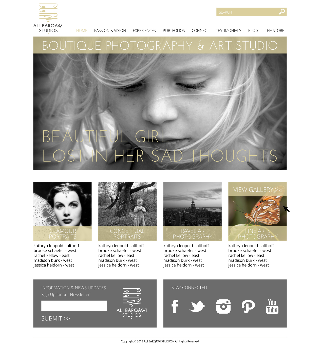 Wordpress Design by Dzains for Ali Barqawi Studios | Design #1839303
