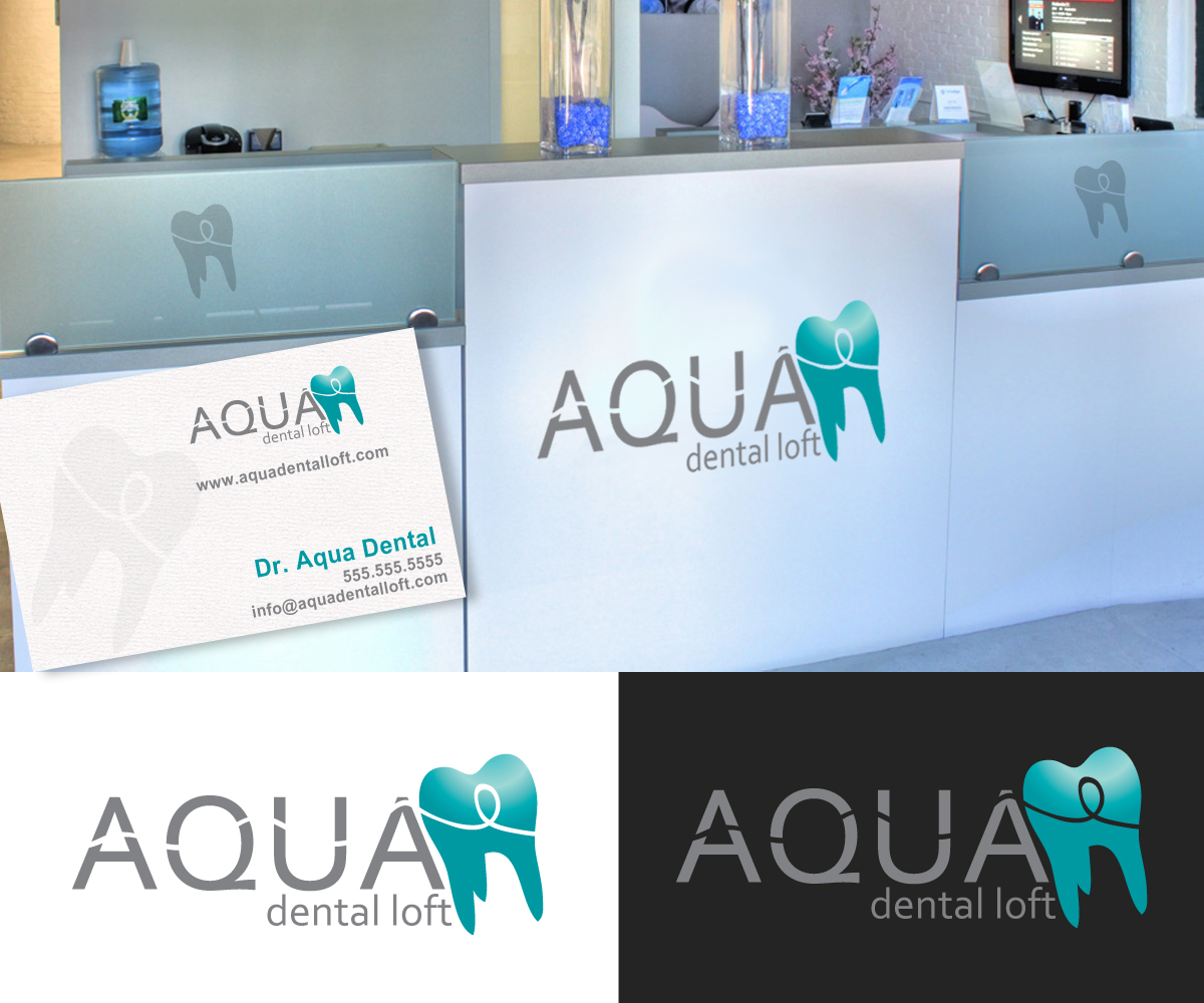 Logo Design by Can Do Design for aqua dental loft | Design #1849047