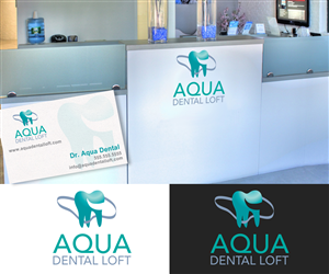 Logo Design by Can Do Design for aqua dental loft | Design: #1849199