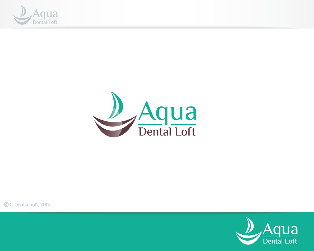 Logo Design by GreenLamp for aqua dental loft | Design #1890815