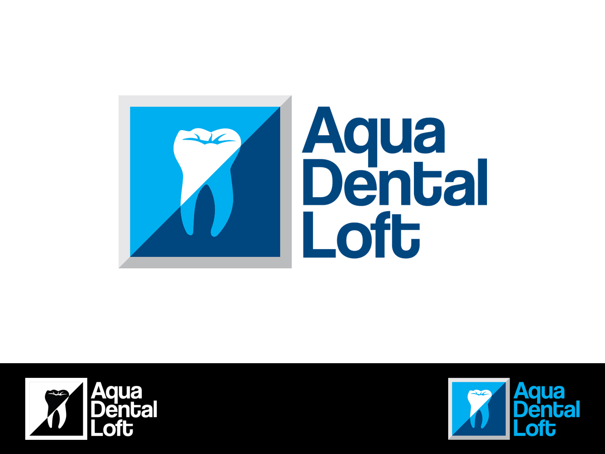 Logo Design by Skroll for aqua dental loft | Design #1849116