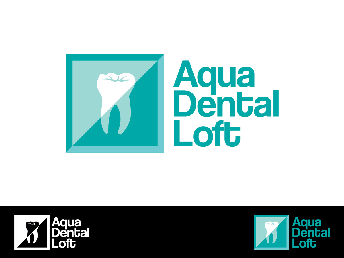 Logo Design by Skroll for aqua dental loft | Design #1849118