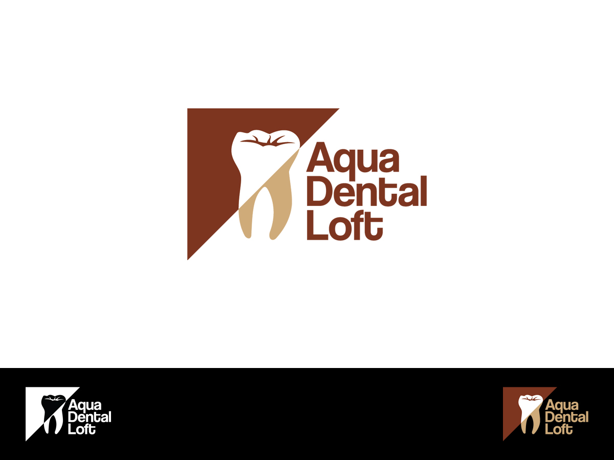 Logo Design by Skroll for aqua dental loft | Design #1849122