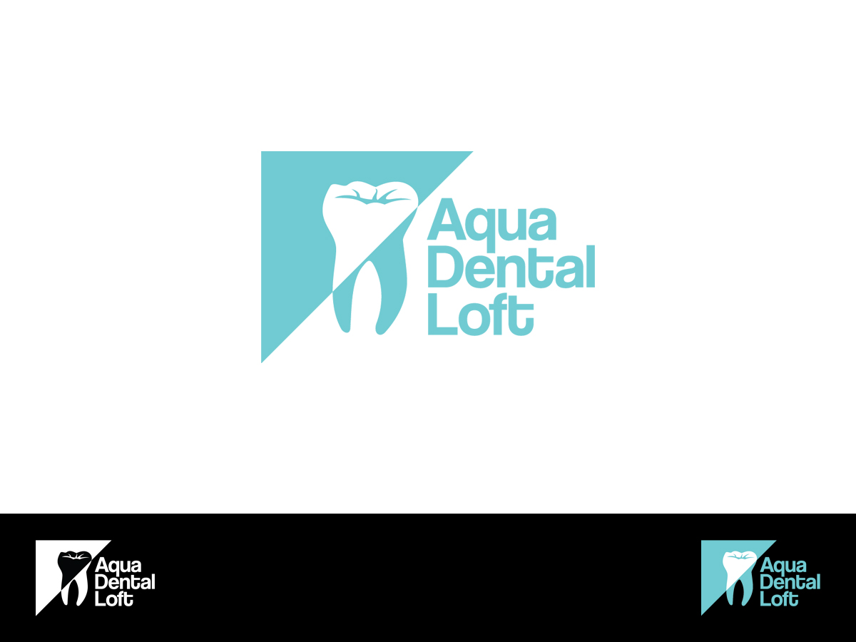 Logo Design by Skroll for aqua dental loft | Design #1849124