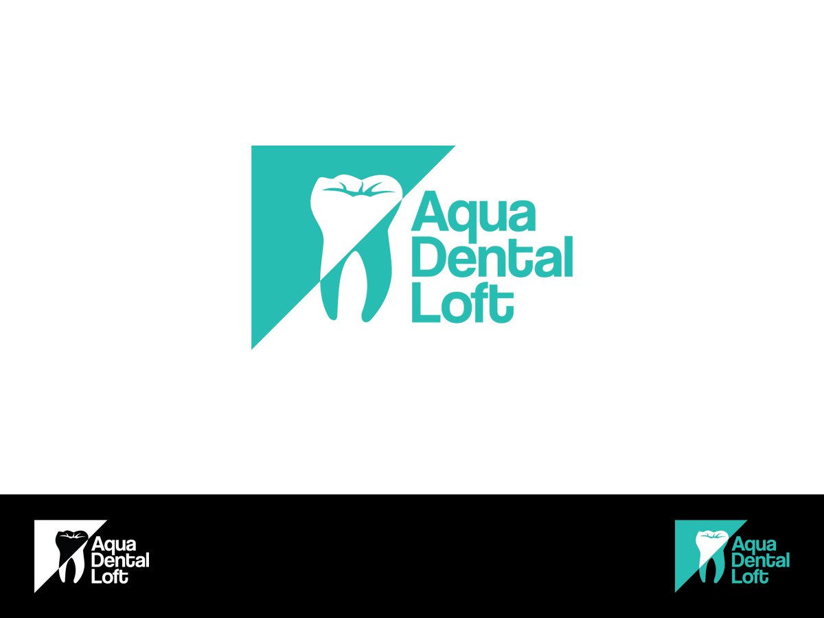 Logo Design by Skroll for aqua dental loft | Design #1849127