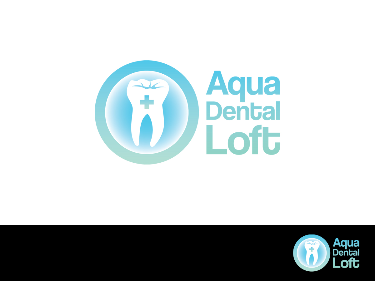 Logo Design by Skroll for aqua dental loft | Design #1883878