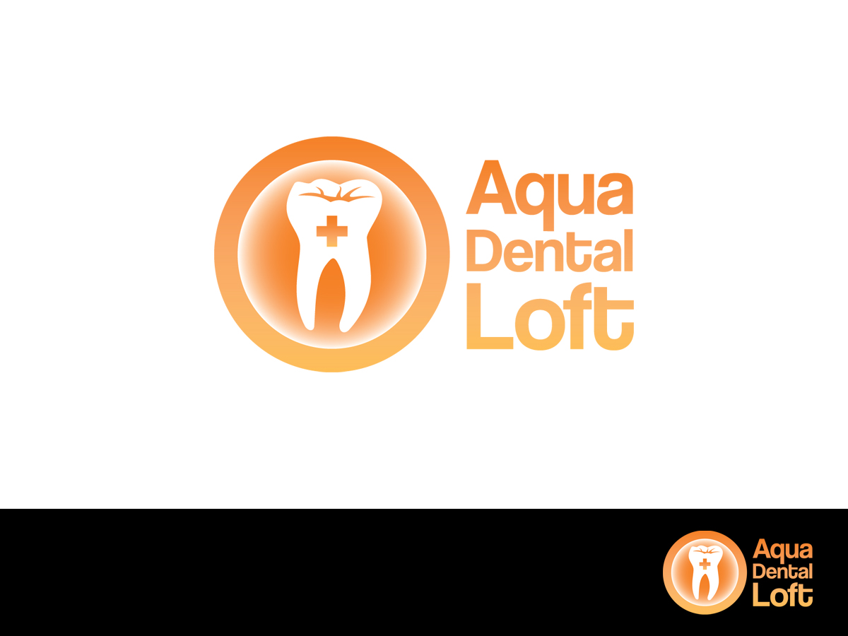 Logo Design by Skroll for aqua dental loft | Design #1883881