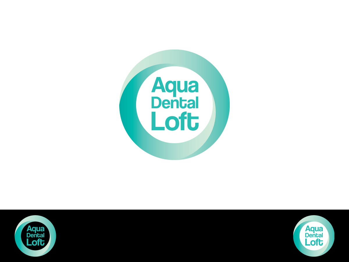 Logo Design by Skroll for aqua dental loft | Design #1892298