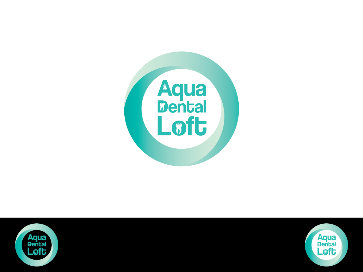 Logo Design by Skroll for aqua dental loft | Design #1892299