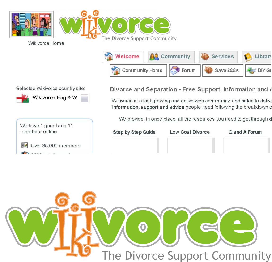 Logo Design by LUSH GRAPHIX for wikivorce | Design #12126