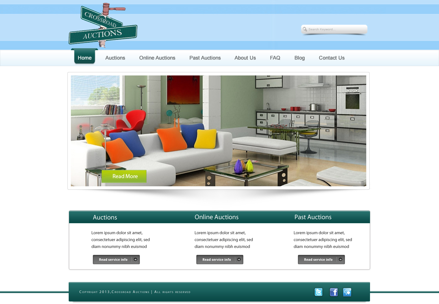 Wordpress Design by Xtilez for AuctionServices.com, Inc. | Design #1858939