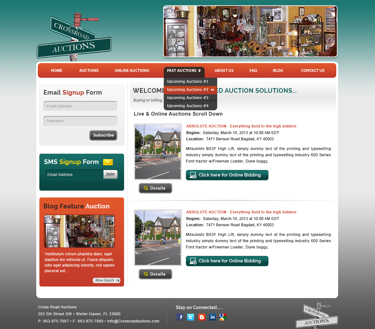 Wordpress Design by webxvision for AuctionServices.com, Inc. | Design #1839087