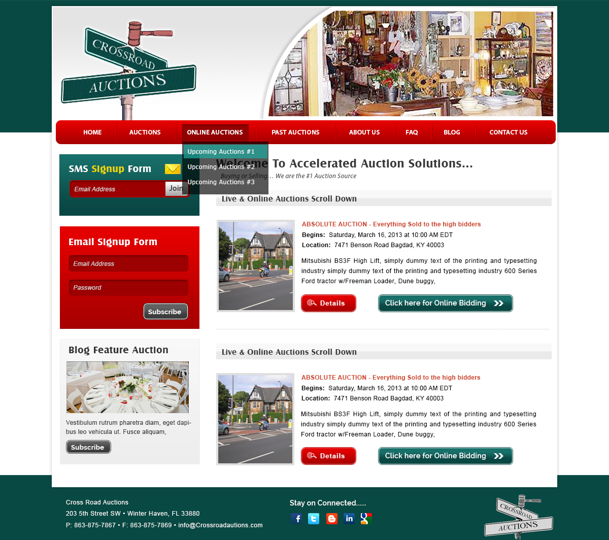 Wordpress Design by webxvision for AuctionServices.com, Inc. | Design #1842273