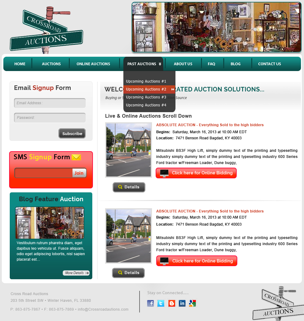 Wordpress Design by webxvision for AuctionServices.com, Inc. | Design #1847576
