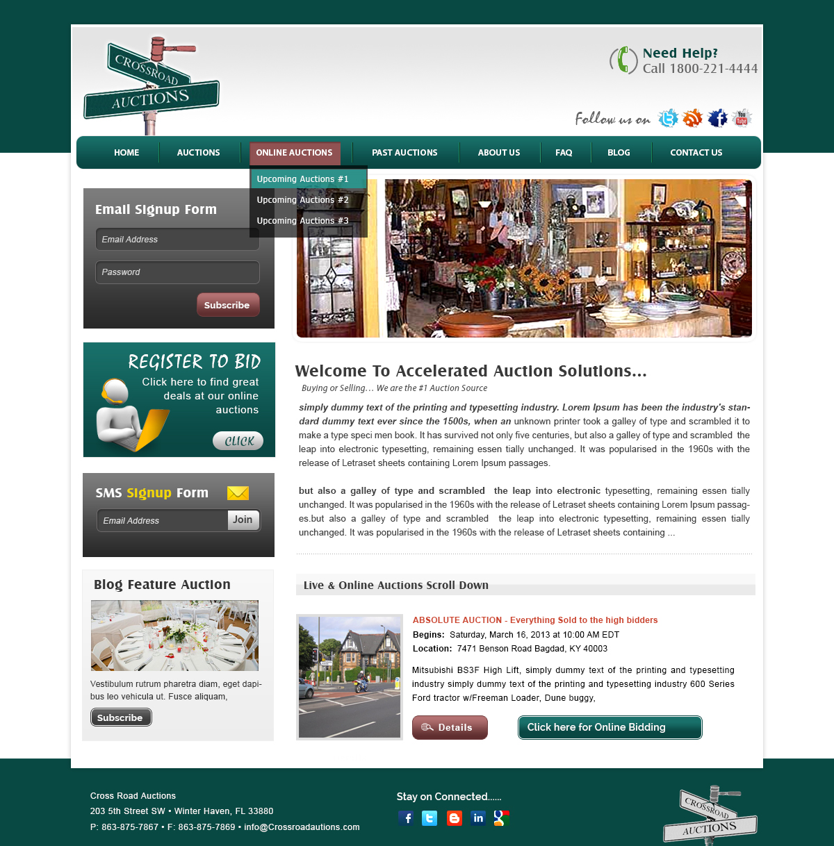 Wordpress Design by webxvision for AuctionServices.com, Inc. | Design #1858150