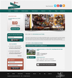 Wordpress Design by Creative X Designs for AuctionServices.com, Inc. | Design: #1854796