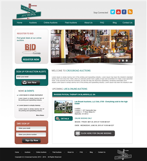 Wordpress Design by Creative X Designs for AuctionServices.com, Inc. | Design: #1855816