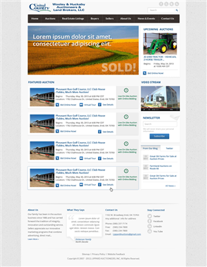 Wordpress Design by Violeta Pironkova for AuctionServices.com, Inc. | Design #1841863