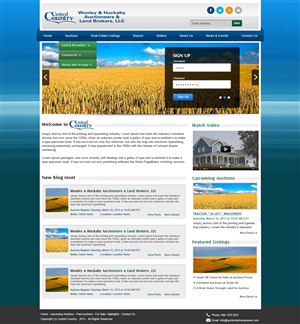 Wordpress Design by webxvision for AuctionServices.com, Inc. | Design #1842220