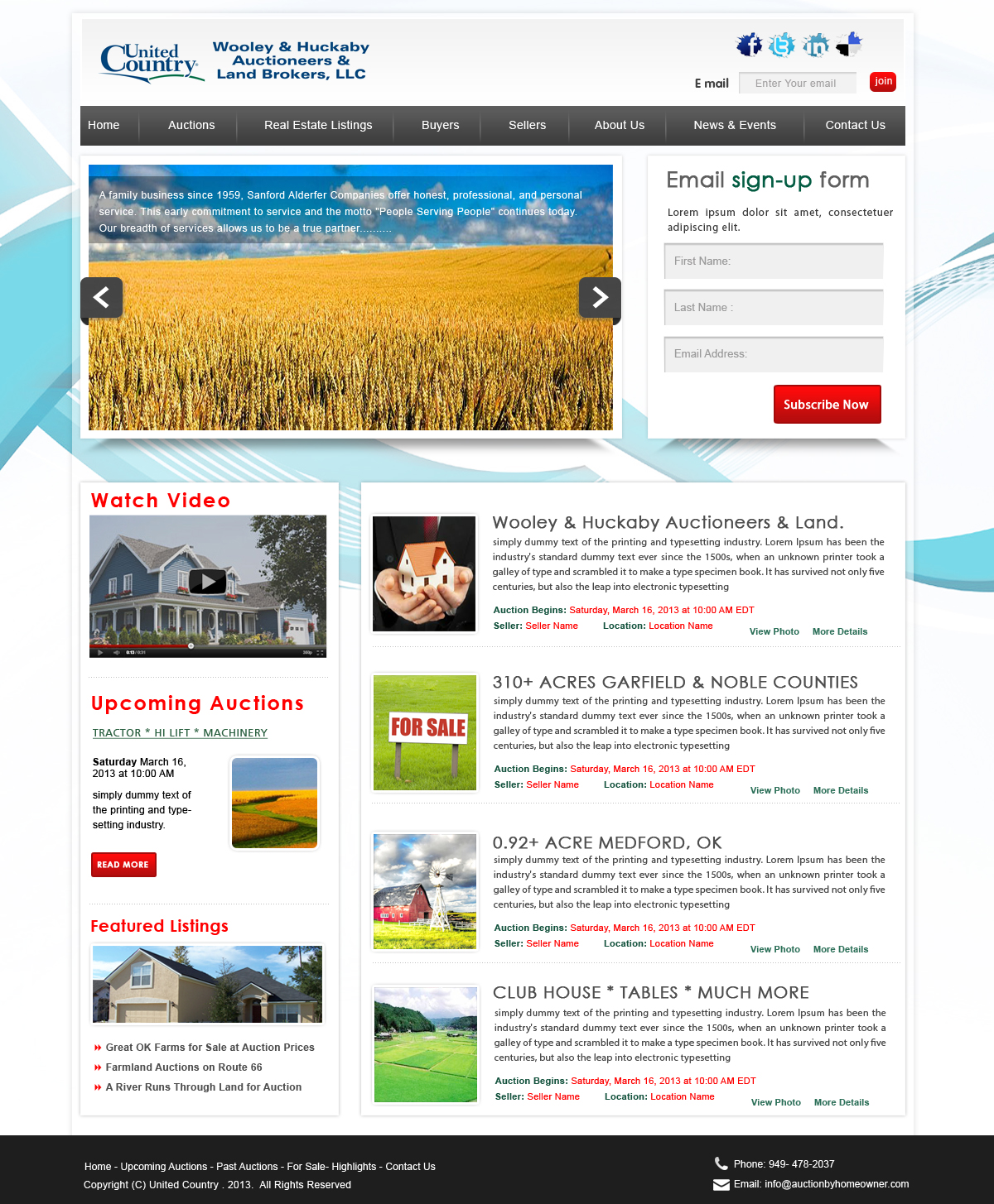 Wordpress Design by webxvision for AuctionServices.com, Inc. | Design #1858208
