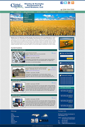 Wordpress Design by Tanvir for AuctionServices.com, Inc. | Design #1854909