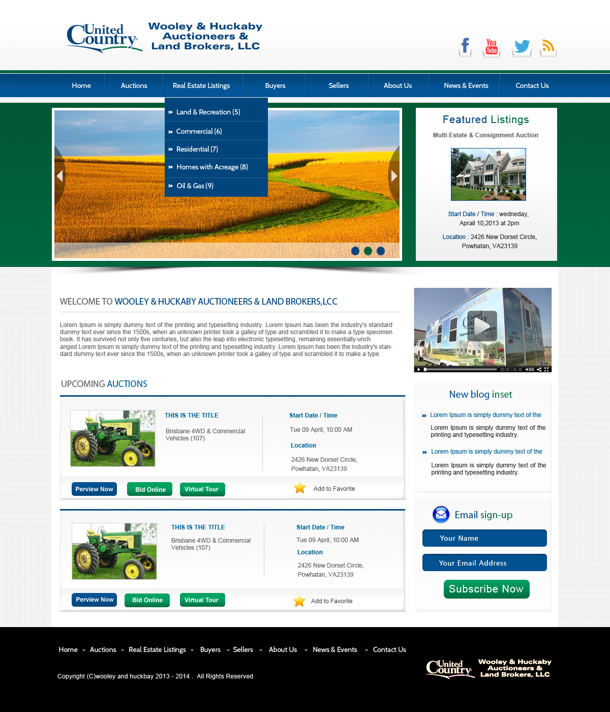 Wordpress Design by Creative X Designs for AuctionServices.com, Inc. | Design #1848566