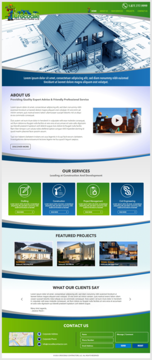 Web design for construction/ handyman company. We are a new company and trying to brand ourselves. | Web Design by -Marc-