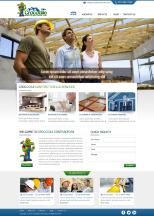 Web design for construction/ handyman company. We are a new company and trying to brand ourselves. | Web Design by Sbss