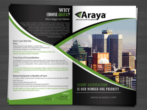 Broschüren-Design von debdesign für Araya | Design #7303674
