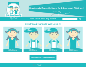 Logo Design by ElenaGabriela for Little Ones Dress Up By Sarah | Design: #7316530