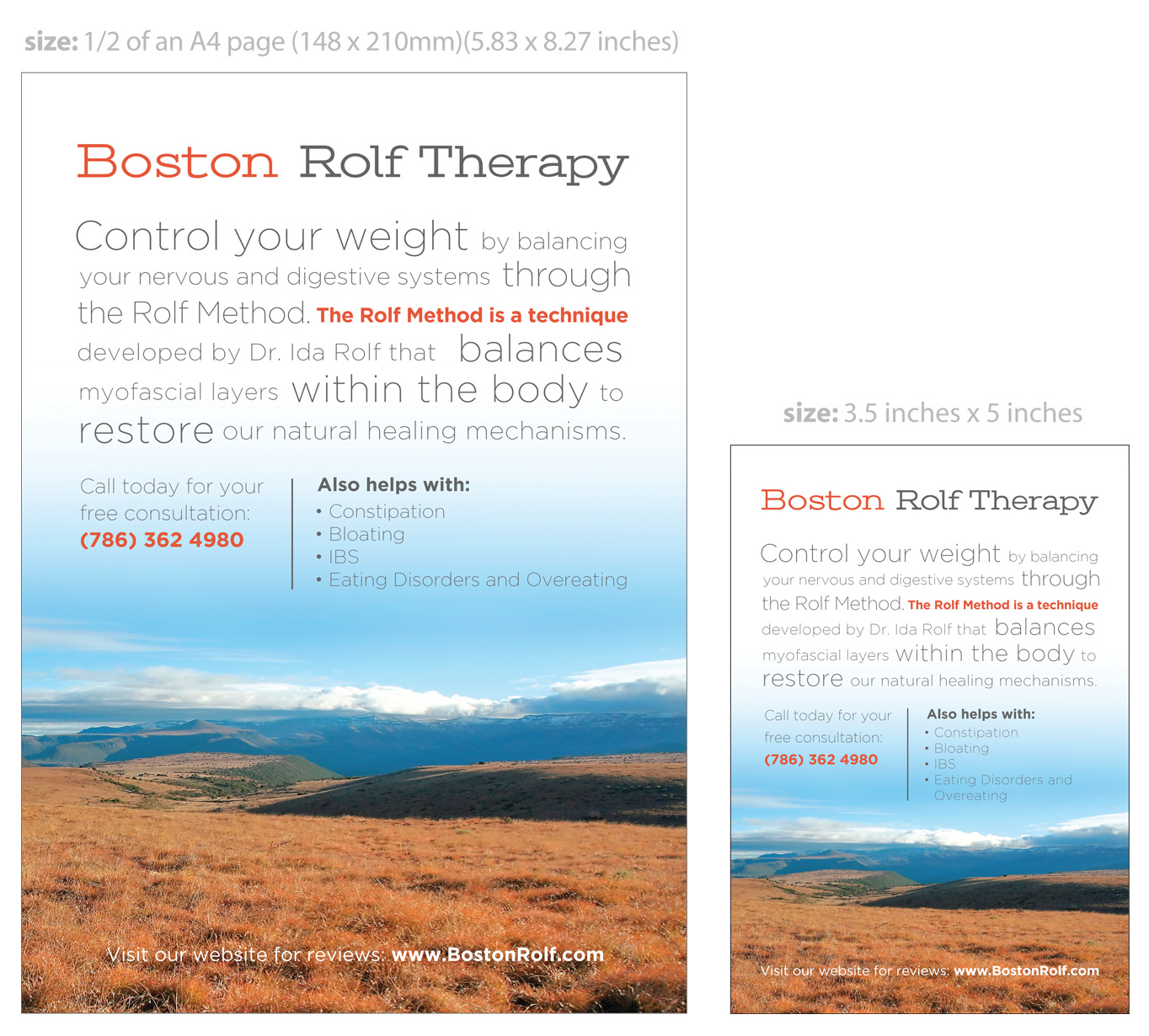 Flyer Design by Elaine Volker for Boston Rolf | Design #1881806