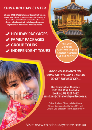Flyer Design by leuchi for LaCity Travel Australia | Design: #7280714