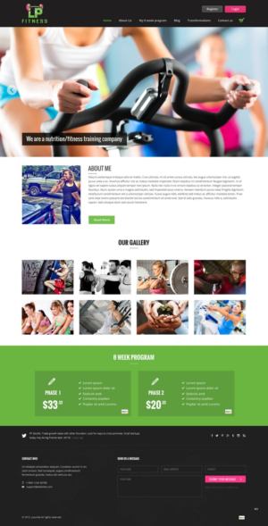 Web Design par pb pour Liz Pressley Fitness | Design : #7284875