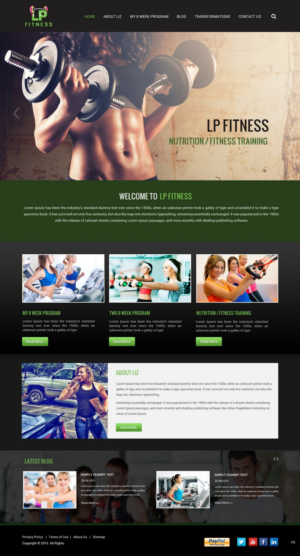 Web Design par pb pour Liz Pressley Fitness | Design : #7284878
