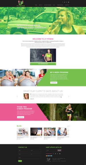 Web Design par pb pour Liz Pressley Fitness | Design : #7292716