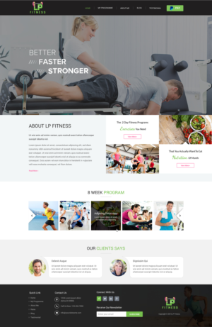 Web Design par SAC-D pour Liz Pressley Fitness | Design : #7292316