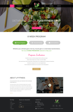 Web Design par SAC-D pour Liz Pressley Fitness | Design : #7303697