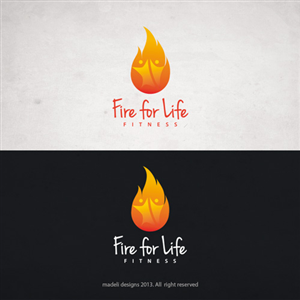 Logo-Design von madeli für Fire for Life Fitness | Design: #1871502