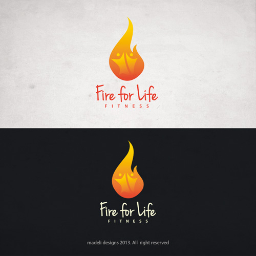 Logo-Design von madeli für Fire for Life Fitness | Design: #1871504
