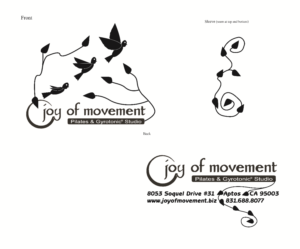 T-shirt Design by nancyottenbreit for Joy of Movement, LLC | Design #7376130