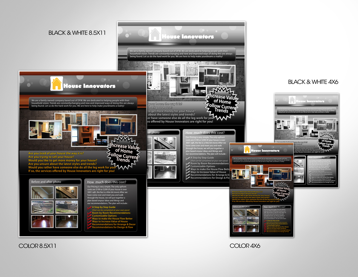 Flyer Design by disign for Ronald & Casey Investments LLC | Design #388080