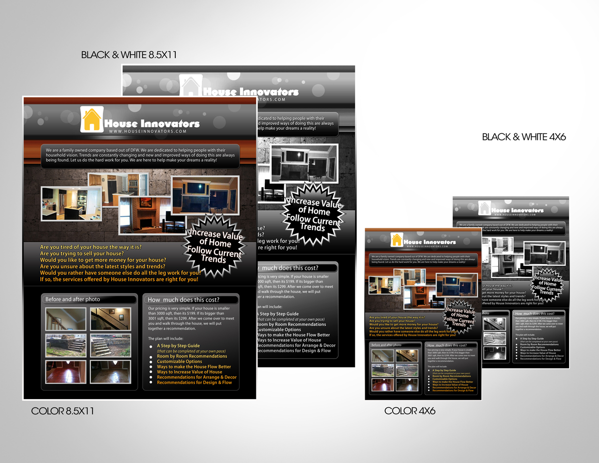Flyer Design by disign for Ronald & Casey Investments LLC | Design #388788