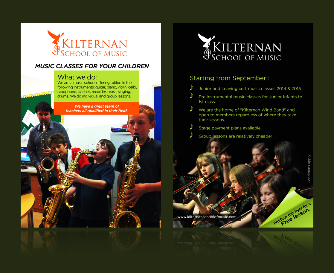 Flyer Design by jgeoinbox for KIlternan School of Music | Design #1848947