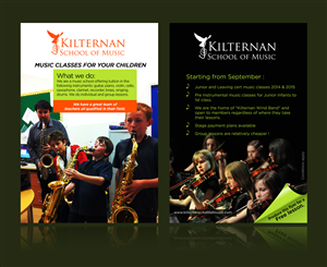 Flyer Design by jgeoinbox for KIlternan School of Music | Design: #1848947
