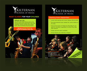 Flyer Design by jgeoinbox for KIlternan School of Music | Design: #1849128