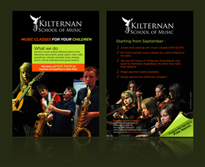 Flyer Design by jgeoinbox for KIlternan School of Music | Design: #1856641
