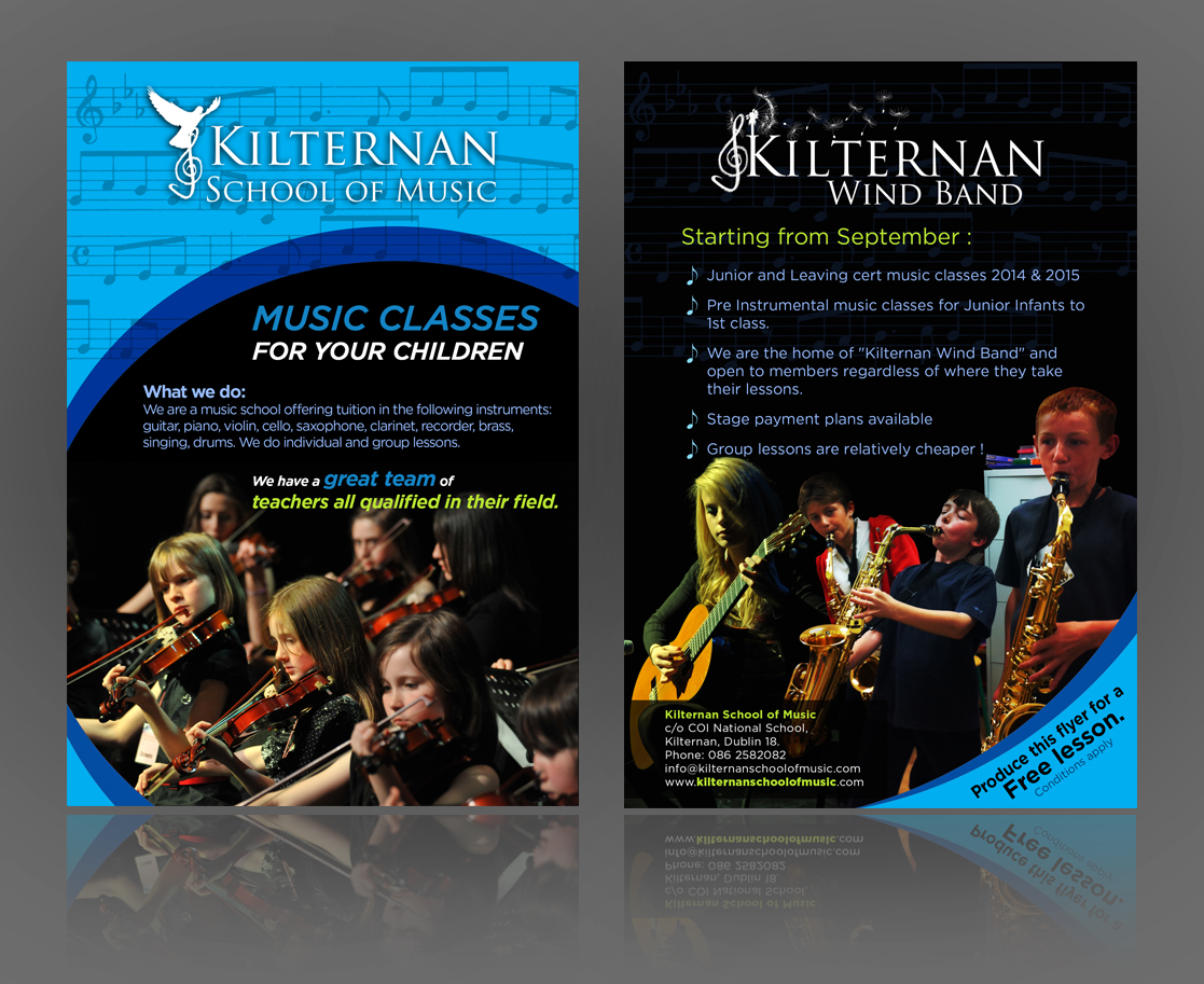 Flyer Design by jgeoinbox for KIlternan School of Music | Design #1857723