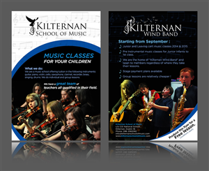 Flyer Design by jgeoinbox for KIlternan School of Music | Design: #1857728