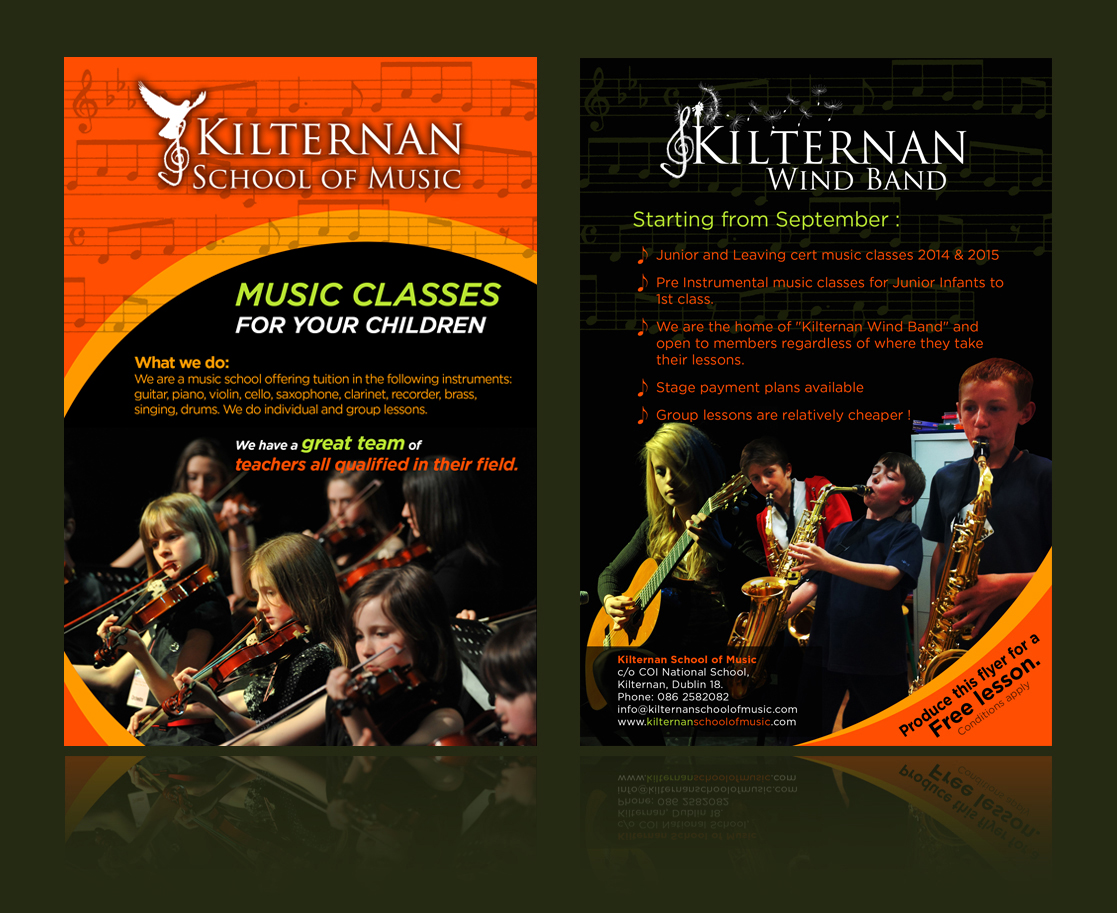 Flyer Design by jgeoinbox for KIlternan School of Music | Design #1873079
