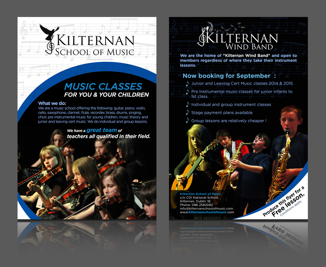 Flyer Design by jgeoinbox for KIlternan School of Music | Design #1899390